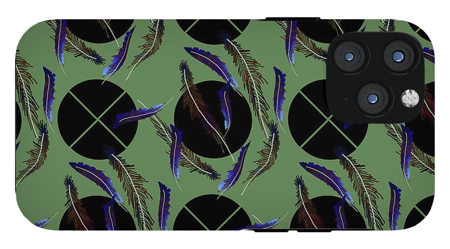 Feathers and Polkadots - Phone Case