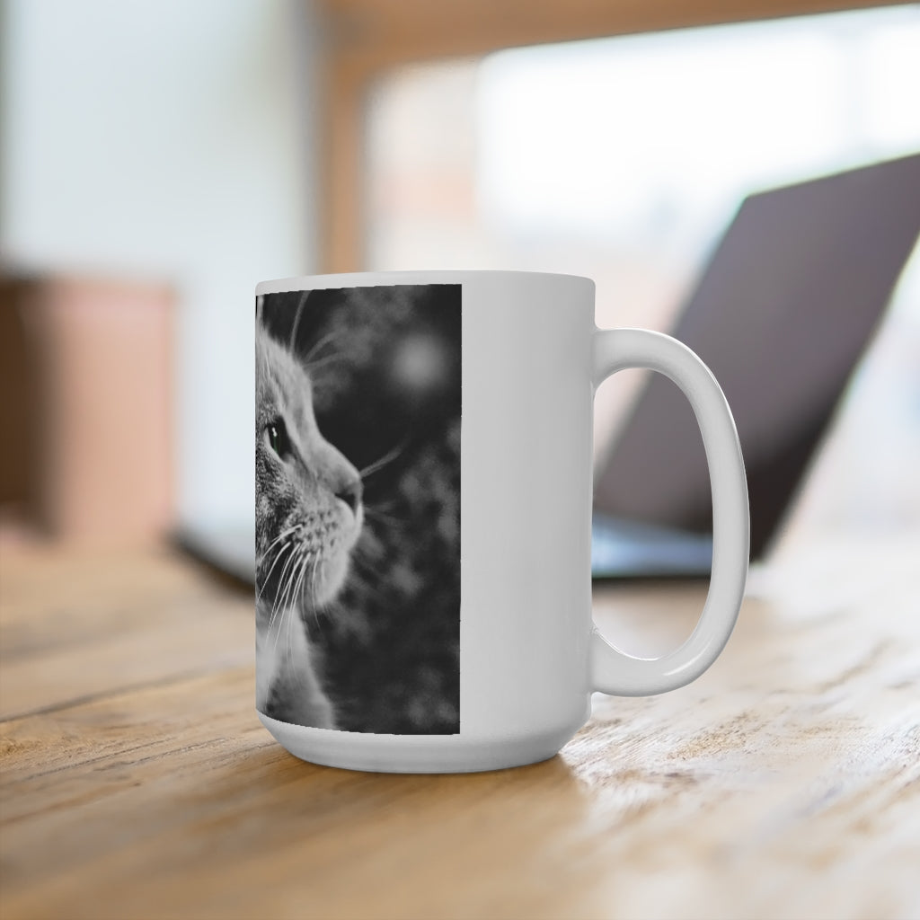 Marley Cat In Black and White Ceramic Mugs (11oz\15oz\20oz)