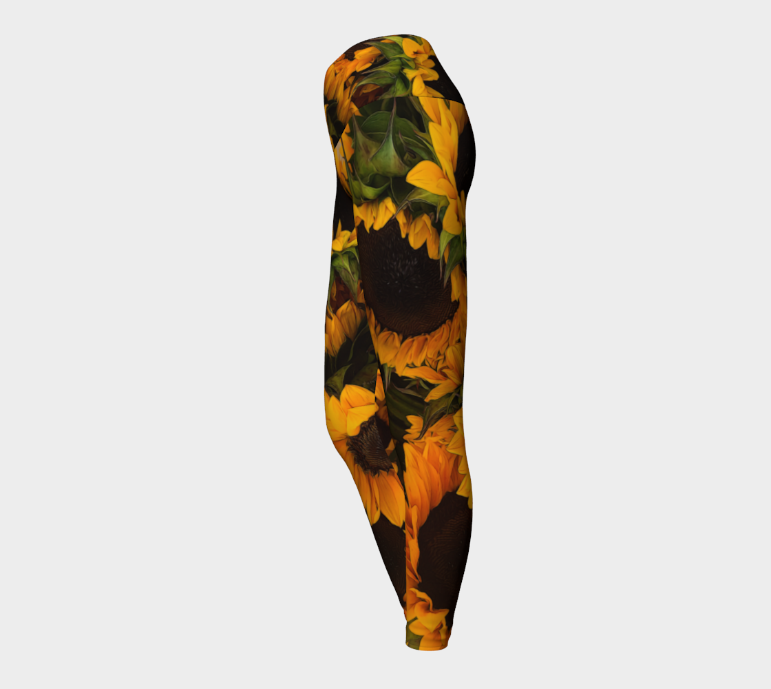 Sunflower Basket Yoga Leggings