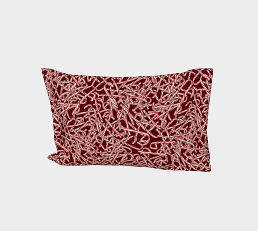 Candy Cane Pattern Bed Pillow Sleeve
