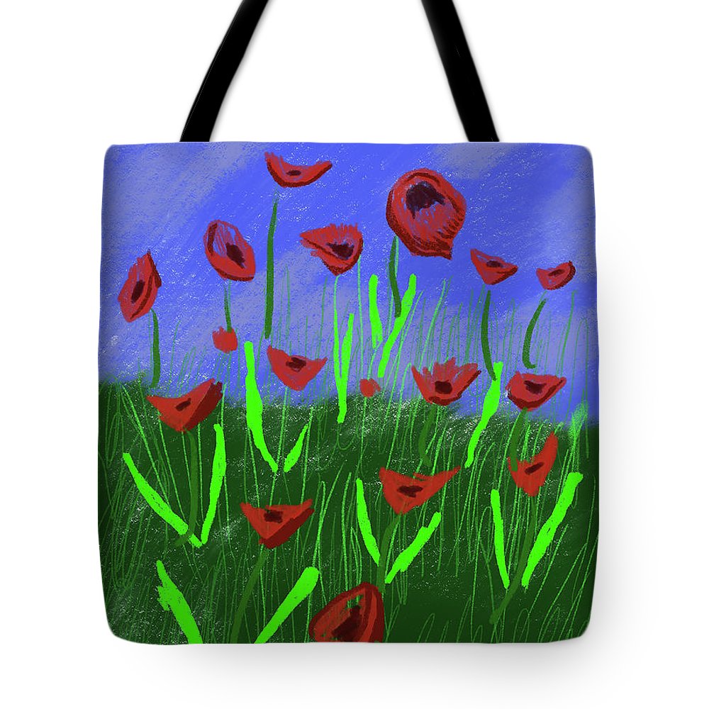 Field Of Poppies - Tote Bag