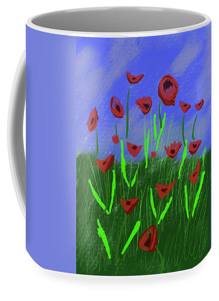 Field Of Poppies - Mug