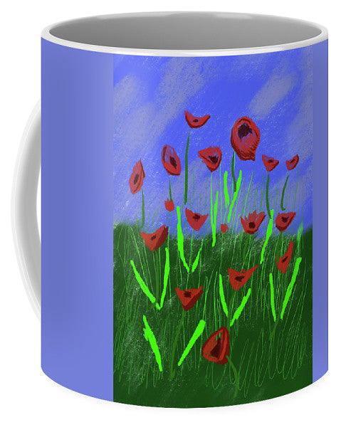 Field Of Poppies - Mug