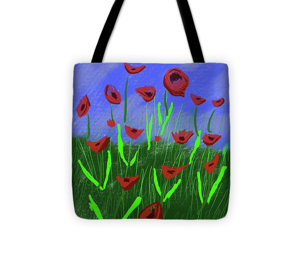Field Of Poppies - Tote Bag