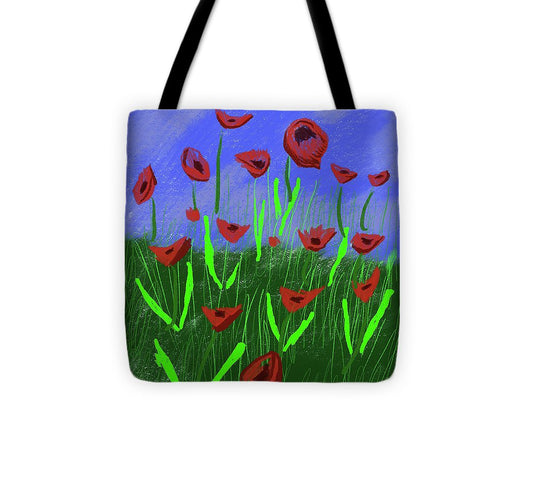 Field Of Poppies - Tote Bag