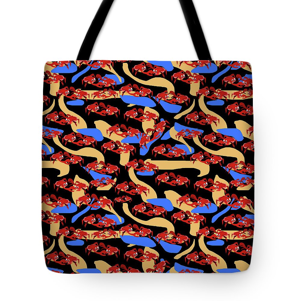 Fighting Crabbies Pattern - Tote Bag