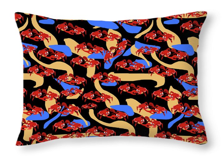 Fighting Crabbies Pattern - Throw Pillow