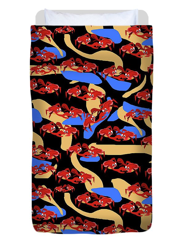 Fighting Crabbies Pattern - Duvet Cover