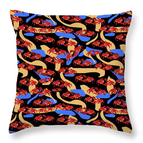 Fighting Crabbies Pattern - Throw Pillow