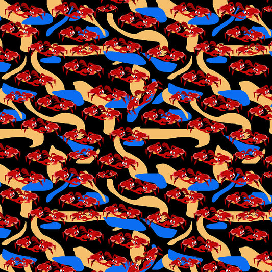 Dancing Crabbies Pattern Digital Image Download