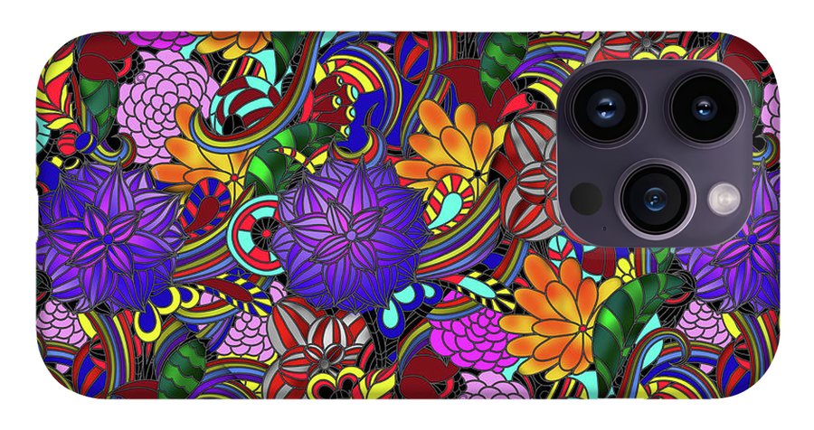 Flowers and Rainbows - Phone Case