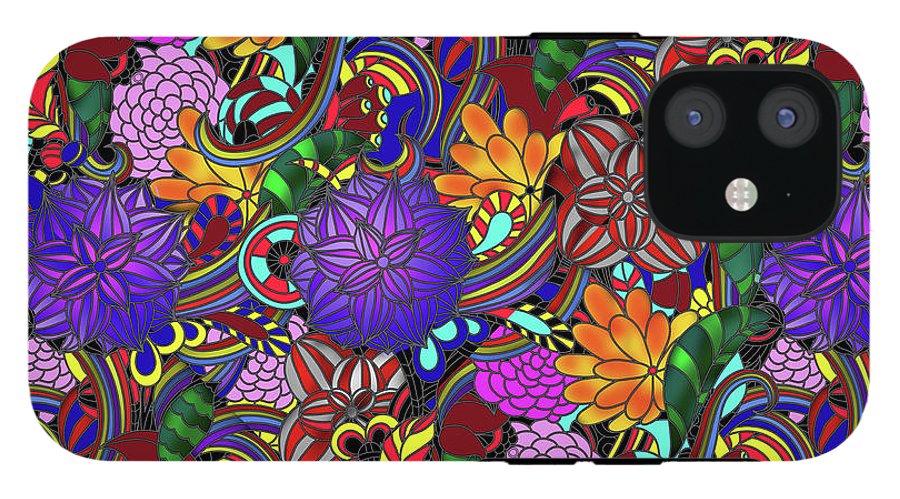 Flowers and Rainbows - Phone Case