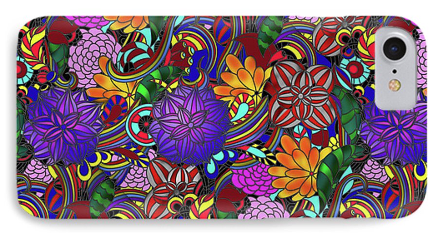 Flowers and Rainbows - Phone Case