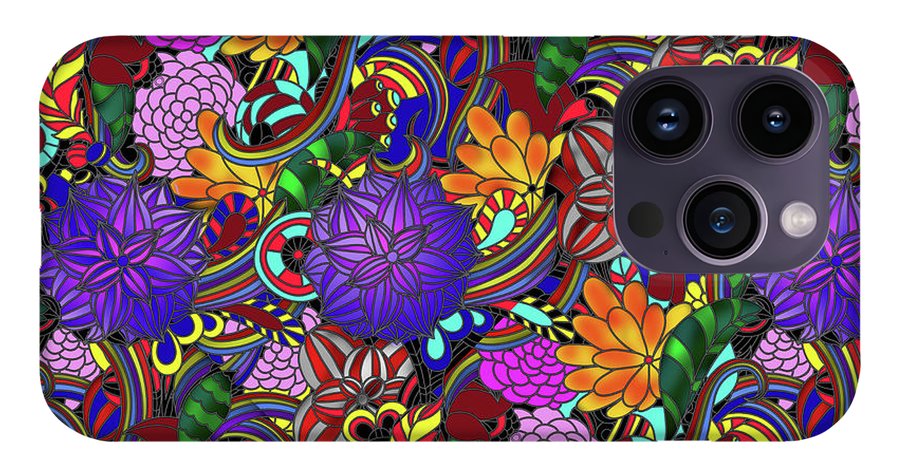 Flowers and Rainbows - Phone Case
