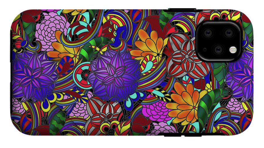 Flowers and Rainbows - Phone Case