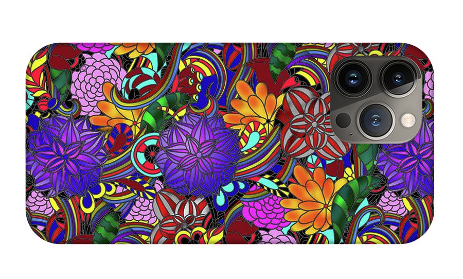 Flowers and Rainbows - Phone Case