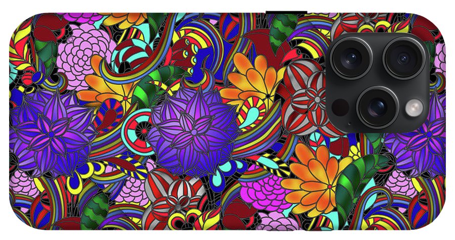 Flowers and Rainbows - Phone Case