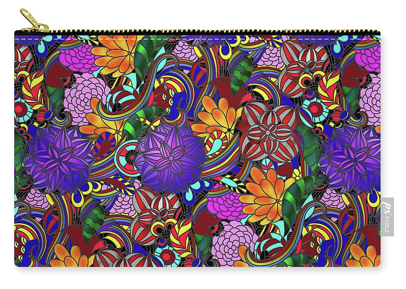 Flowers and Rainbows - Carry-All Pouch