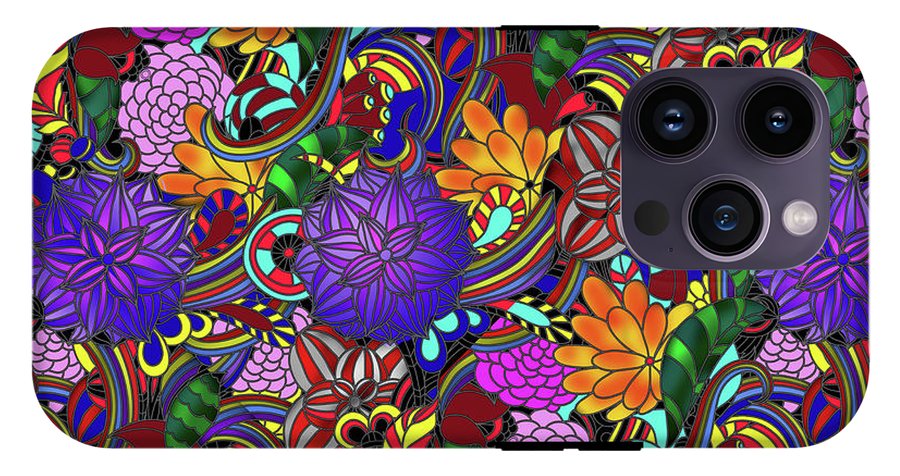 Flowers and Rainbows - Phone Case