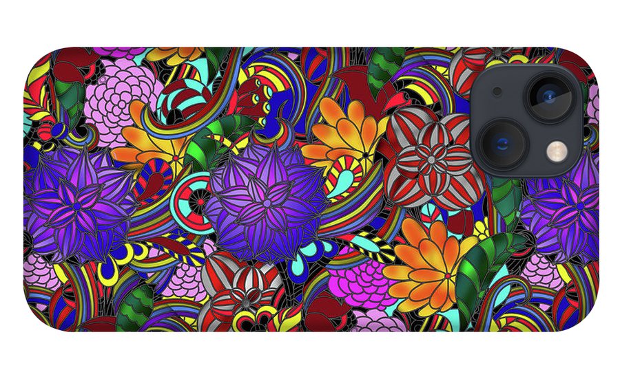 Flowers and Rainbows - Phone Case