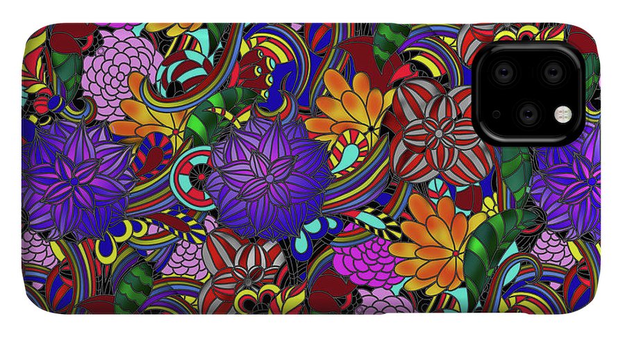 Flowers and Rainbows - Phone Case