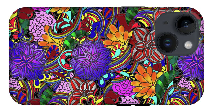 Flowers and Rainbows - Phone Case