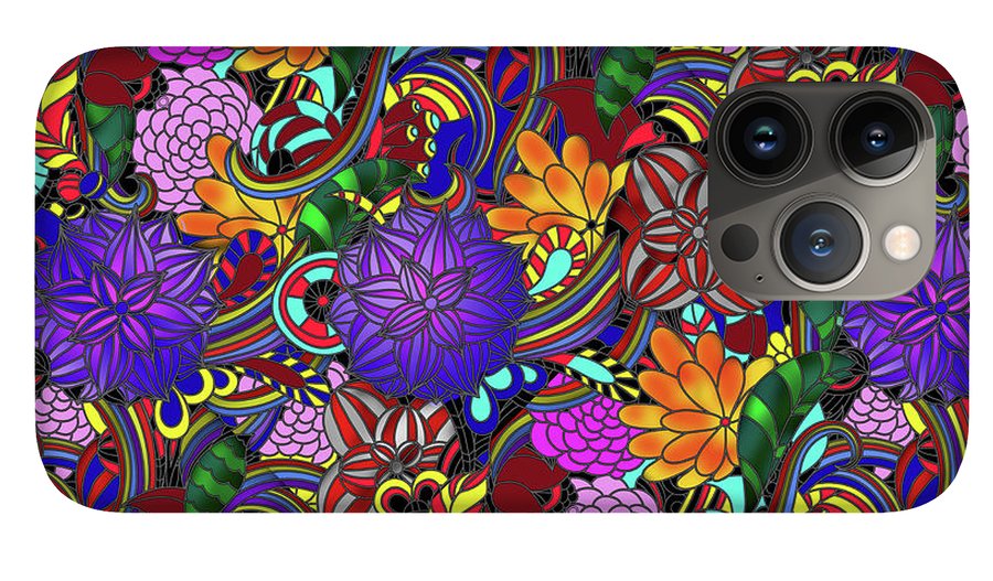 Flowers and Rainbows - Phone Case