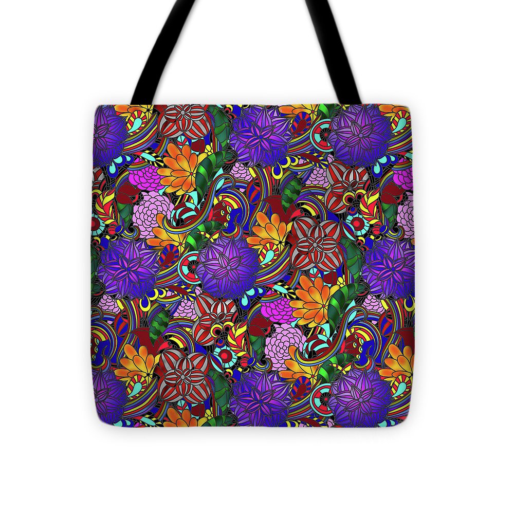 Flowers and Rainbows - Tote Bag