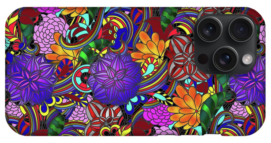 Flowers and Rainbows - Phone Case