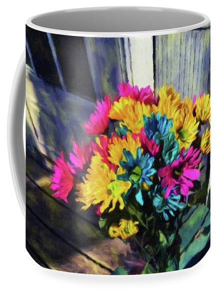 Flowers At The Door - Mug