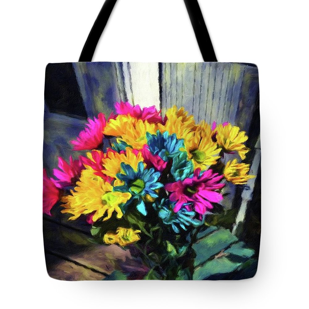 Flowers At The Door - Tote Bag
