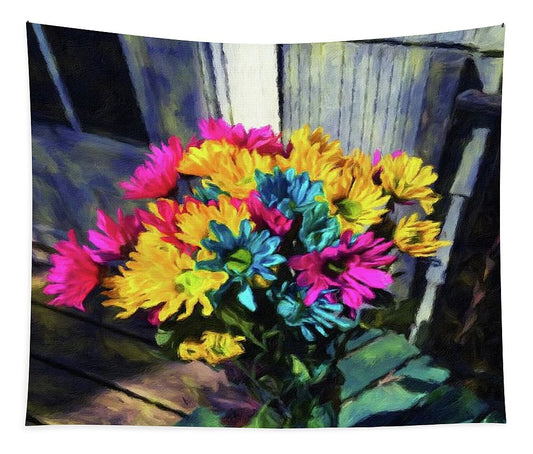 Flowers At The Door - Tapestry