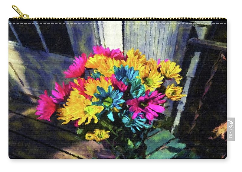 Flowers At The Door - Carry-All Pouch