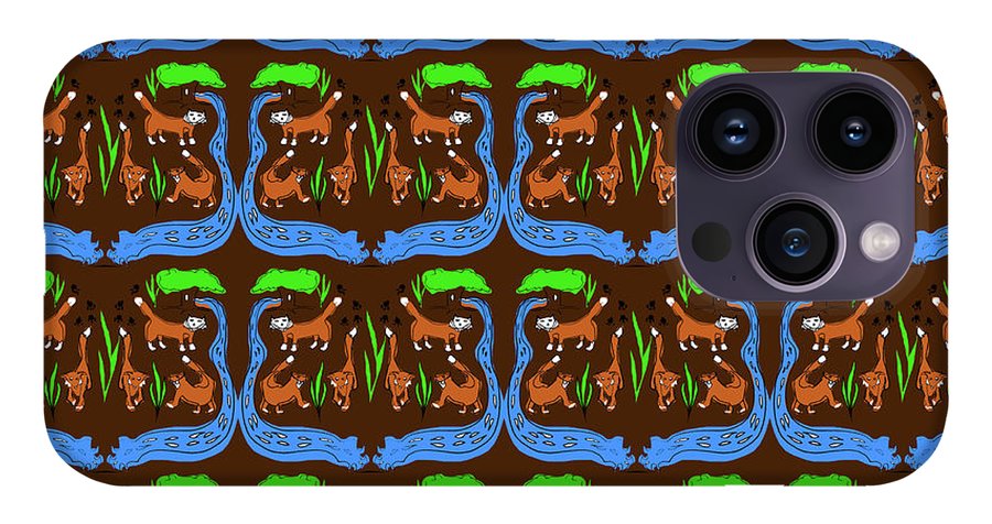 Foxes Pattern - Phone Case