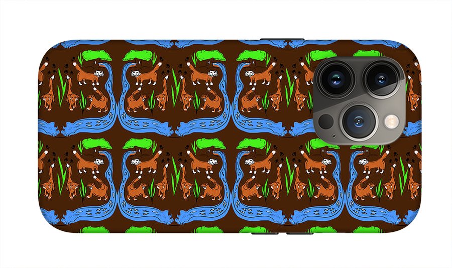 Foxes Pattern - Phone Case