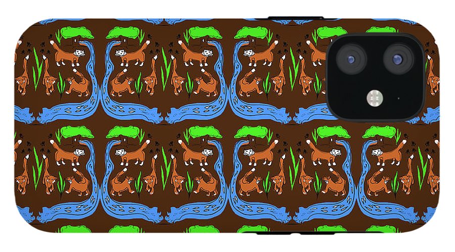 Foxes Pattern - Phone Case