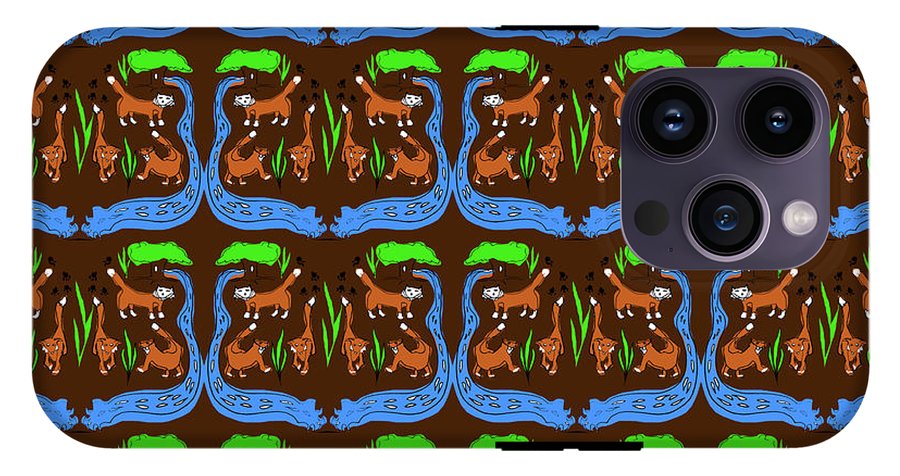 Foxes Pattern - Phone Case