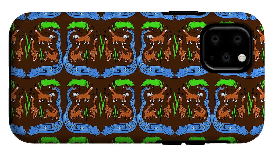 Foxes Pattern - Phone Case