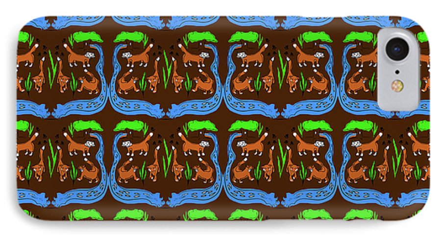 Foxes Pattern - Phone Case