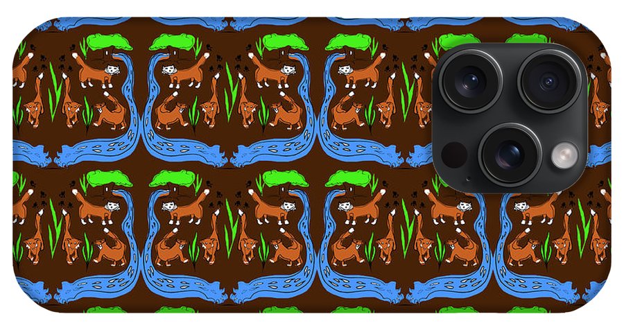 Foxes Pattern - Phone Case