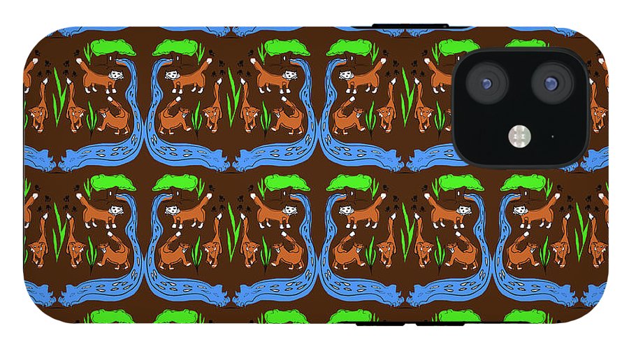 Foxes Pattern - Phone Case