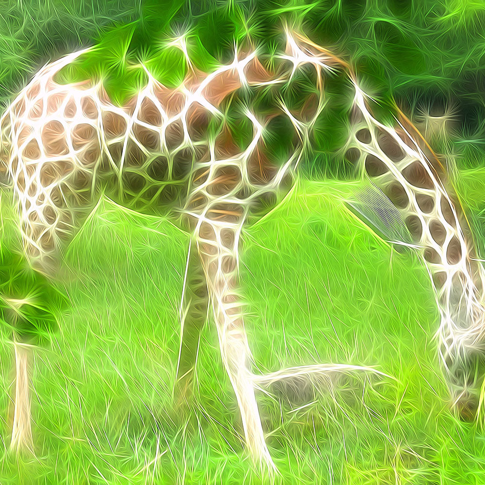 Fractal Giraffe Digital Image Download