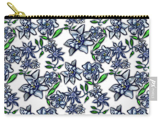 Gardenias on White - Carry-All Pouch