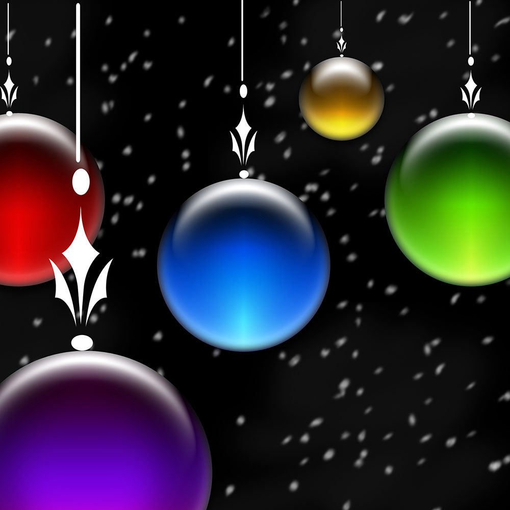 Glass Orbs In The Snow Digital Image Download