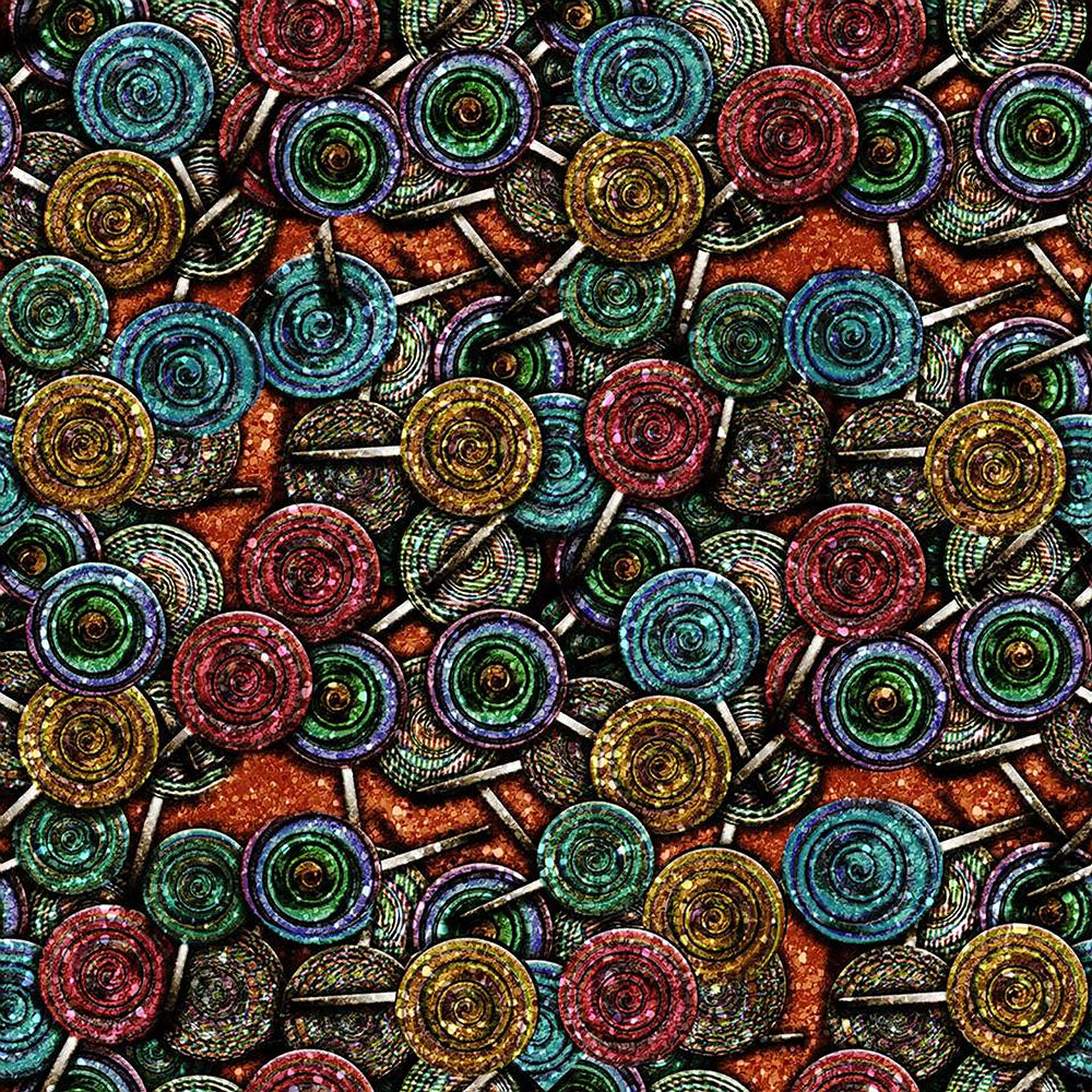 Glitter Lollipop Pattern Digital Image Download