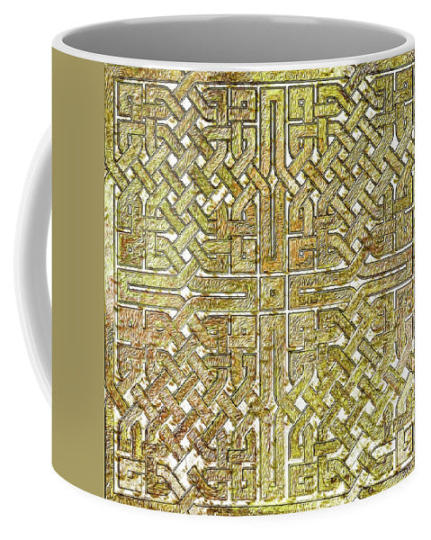 Gold Celtic Knot Square - Mug