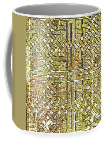 Gold Celtic Knot Square - Mug