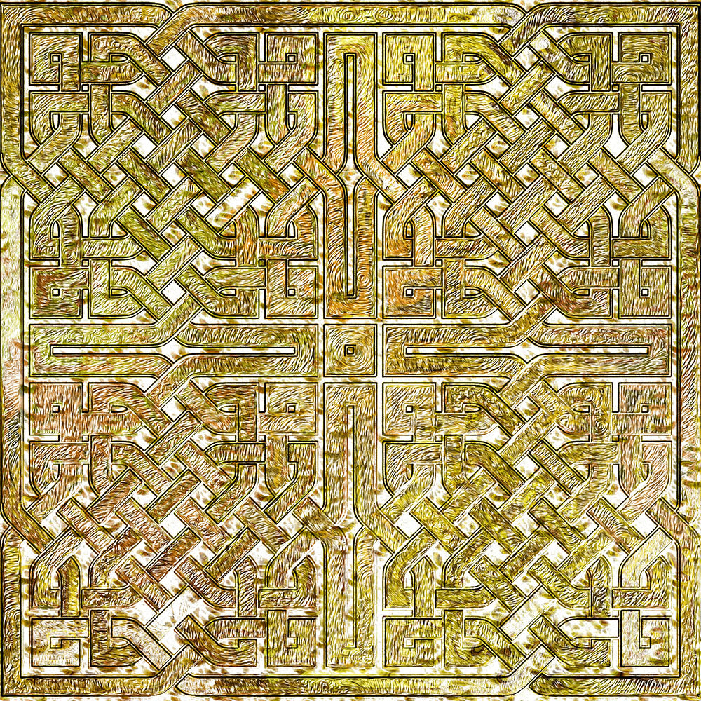 Gold Celtic Knot Digital Image Download