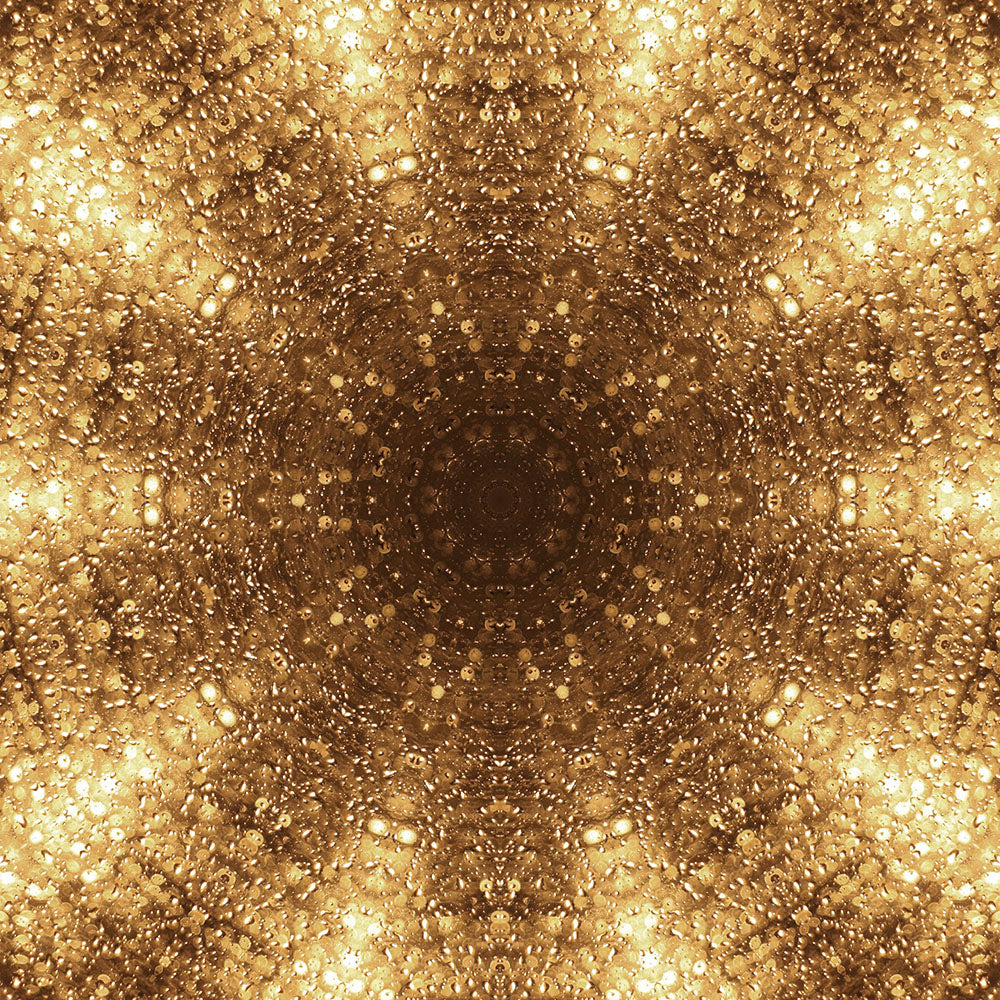 Gold Disco Kaleidoscope Digital Image Download