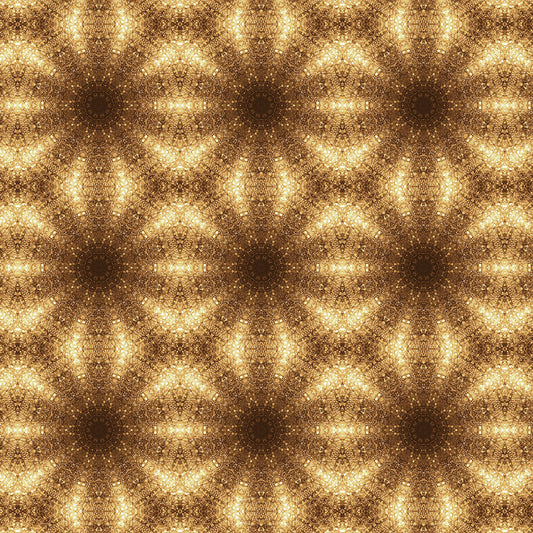 Gold Disco Kaleidoscope Digital Image Download